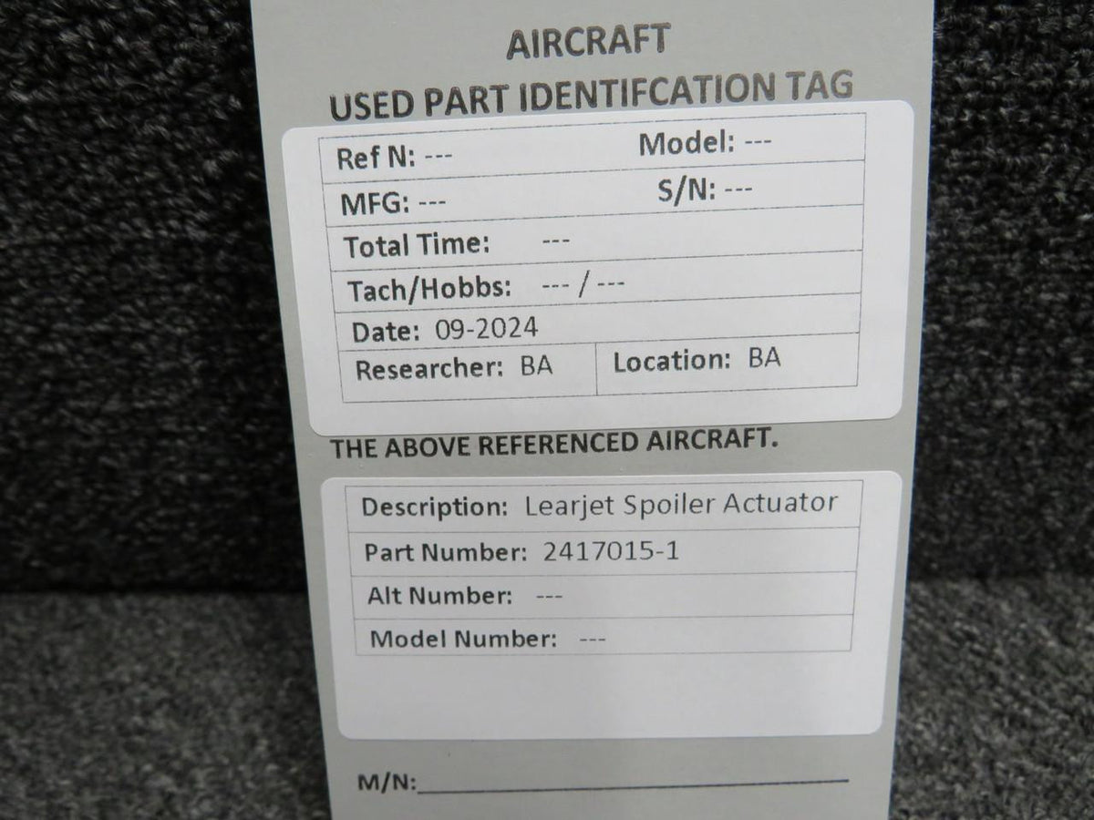 Learjet 2417015-1 Learjet Spoiler Actuator