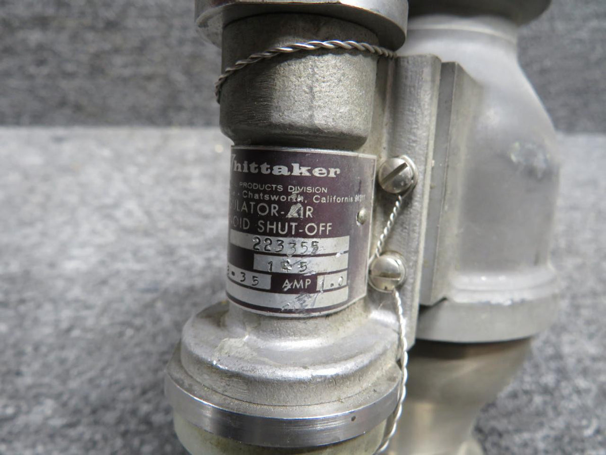 Whittaker 223355, 222129 Whittaker Air Solenoid Shut-Off Regulator Assembly (18-35V)