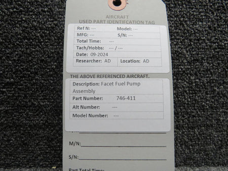 Facet 746-411 Facet Fuel Pump Assembly