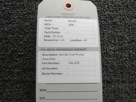 Bendix King 746-439 Bendix Fuel Pump Assembly