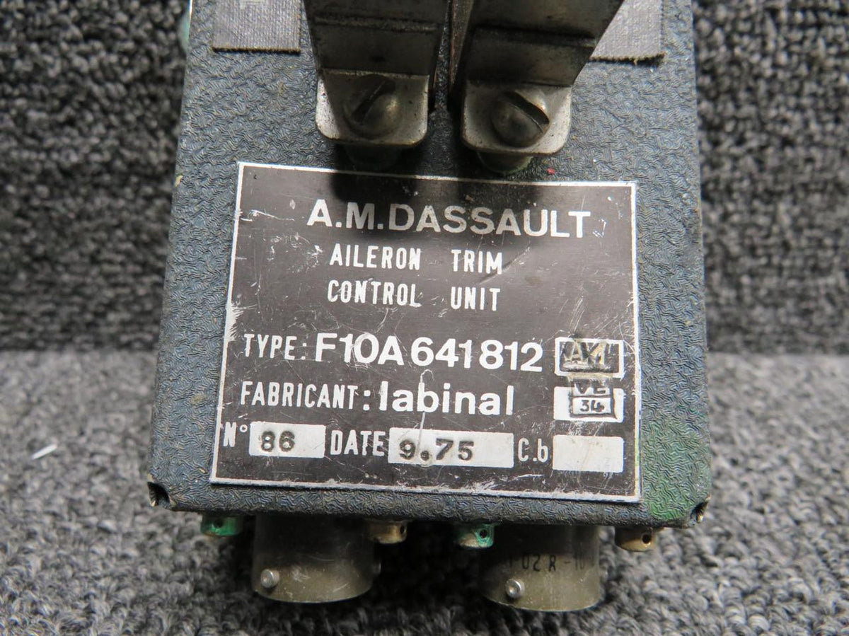 Dassault Falcon F10A641812A4 Dassault Falcon 10 Aileron Trim Control Unit with Modifications