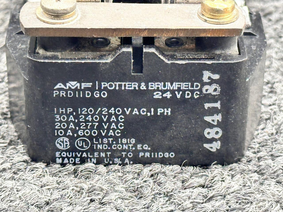 AMF-Potter & Brumfield 484-187 AMF, Potter & Brumfield Relay Assembly (24V)