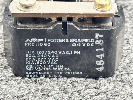 AMF-Potter & Brumfield 484-187 AMF, Potter & Brumfield Relay Assembly (24V)