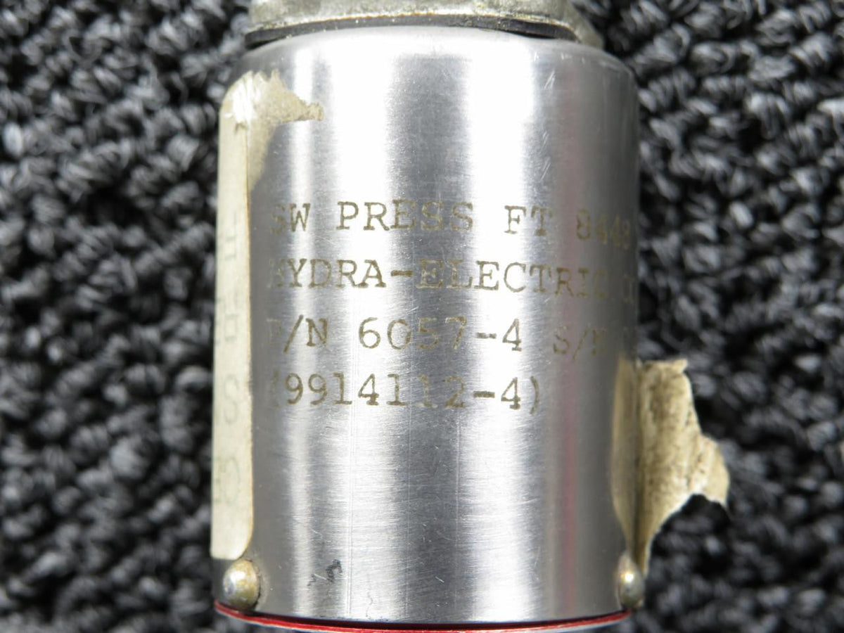 Hydra Electric 9914112-4 (Alt: 6057-4)Cessna Citation 650 Hydra-Electric Pressure Switch