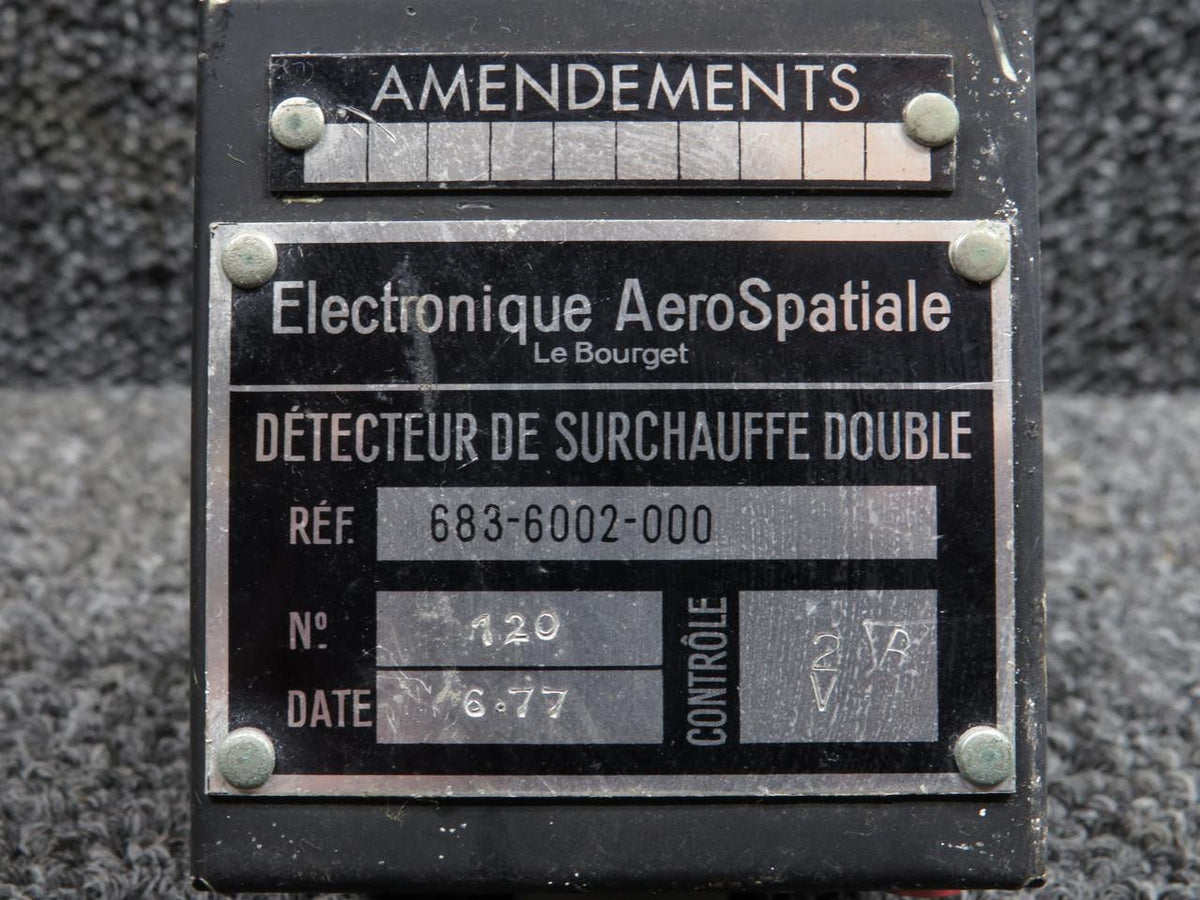 Electronique AeroSpatiale 683-6002-000 Electronique AeroSpatiale Dual Overheat Detector