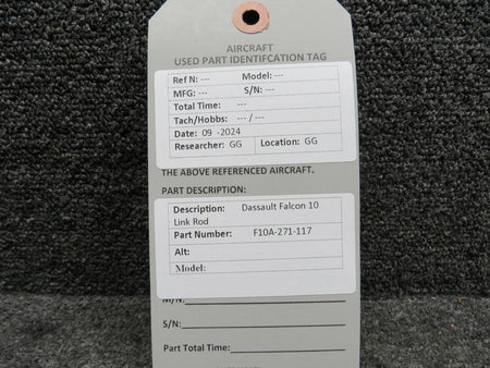 Dassault Falcon F10A-271-117 Dassault Falcon 10 Link Rod Assembly