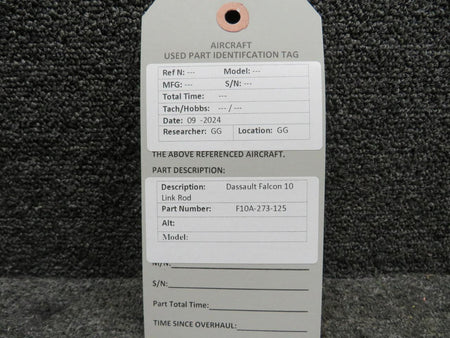 Dassault Falcon F10A-273-125 Dassault Falcon 10 Link Rod Assembly