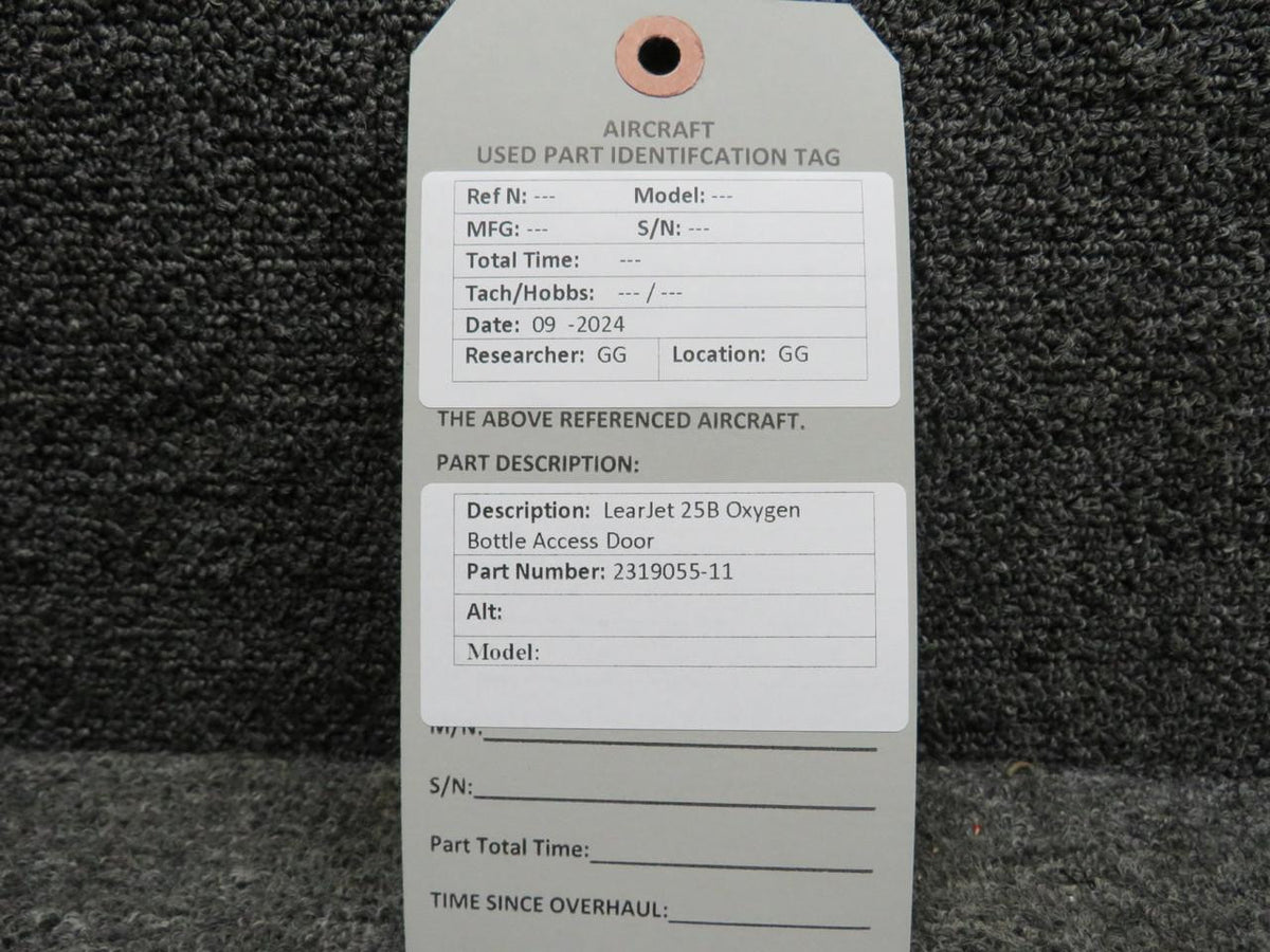 Learjet 2319055-11 LearJet 25B Oxygen Bottle Access Door