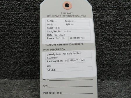 AmSafe 502316-401-1028 Am-Safe Seatbelt Assembly
