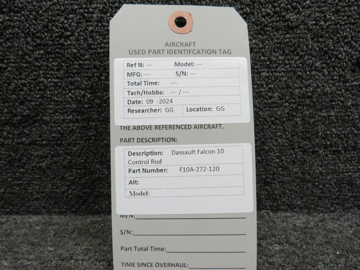 Dassault Falcon F10A-272-120 Dassault Falcon 10 Control Rod Assembly