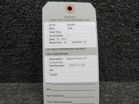 Dassault Falcon F10A-272-120 Dassault Falcon 10 Control Rod Assembly