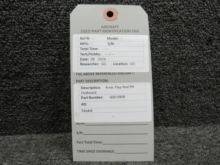Aviac 600-0908 Aviac Flap Rod Outboard RH