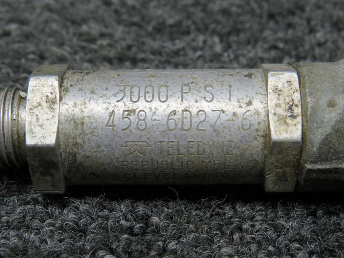 Teledyne 458-6D27-6 (Alt: MS28771-6) Teledyne Check Valve