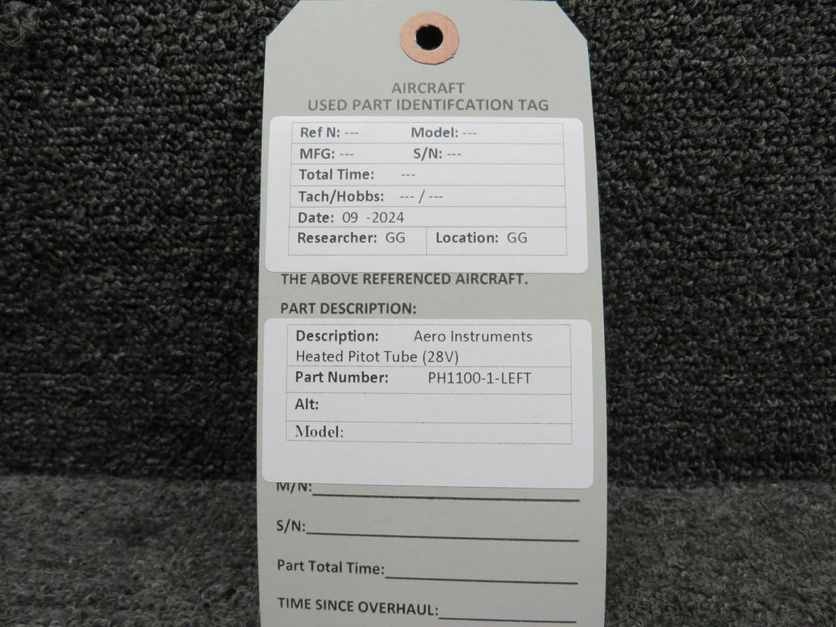 Aero Instruments PH1100-1-LEFT Aero Instruments Heated Pitot Tube (28V)