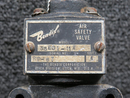 Bendix Airplane Parts & Equipment 38E01-11A Bendix Air Safety Valve