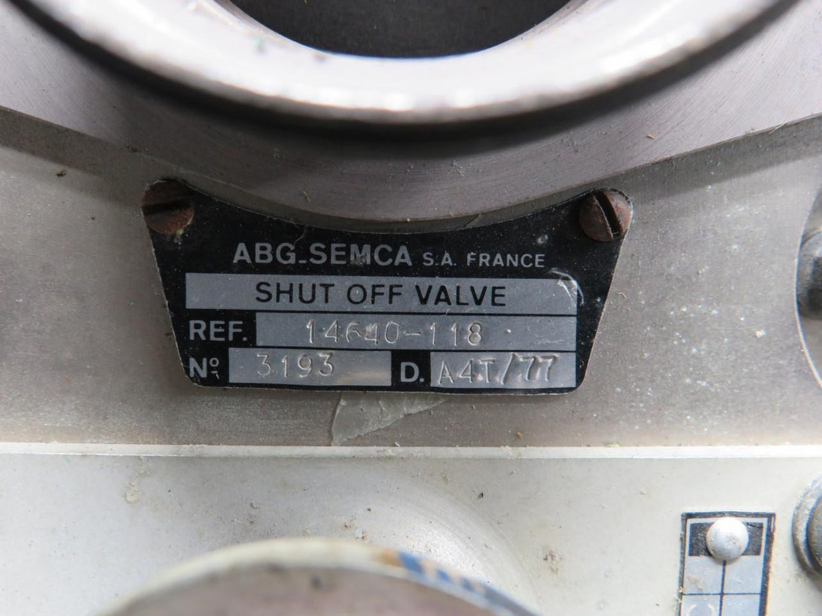 Semca 14640-118 Semca Shutoff Valve with Modifications