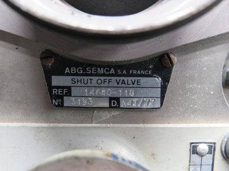 Semca 14640-118 Semca Shutoff Valve with Modifications
