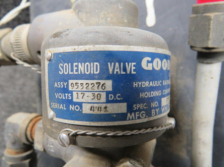 Whittaker 9532276 Whittaker Solenoid Valve with Plate (Volts: 17-30)