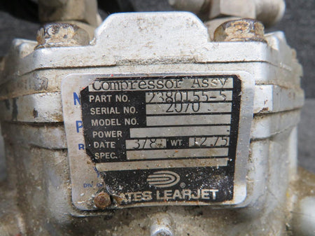 Gates Learjet 2380155-5 Gates Learjet Compressor and Pulley Assembly