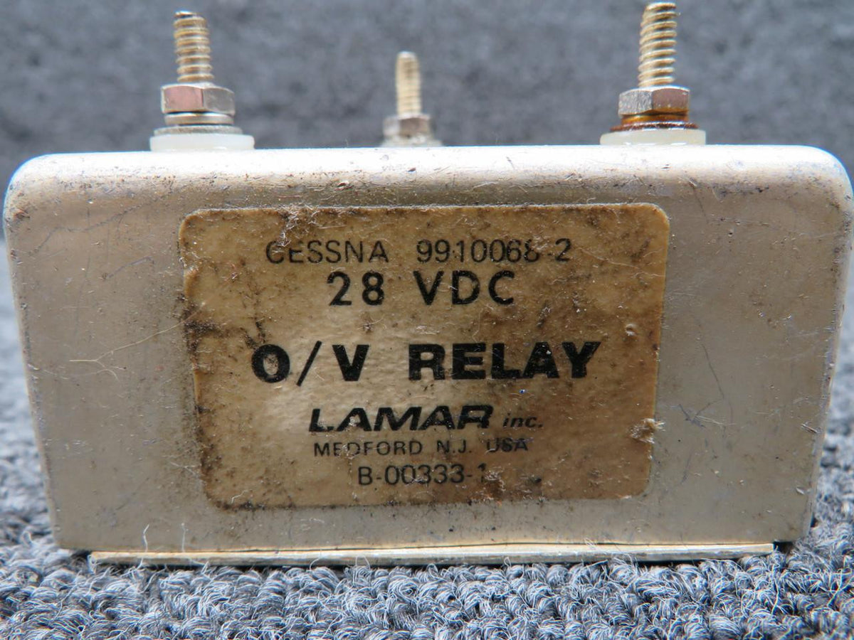 lamar B-00333-1 (Alt: 9910068-2) Lamar Overvoltage Relay (Dented Housing) (Volts: 28)