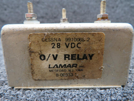 lamar B-00333-1 (Alt: 9910068-2) Lamar Overvoltage Relay (Dented Housing) (Volts: 28)