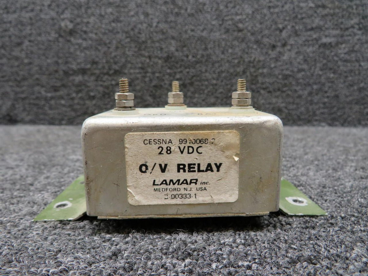 lamar B-00333-1 (Alt: 9910068-2) Lamar Overvoltage Relay with Mount (Dented) (28V)