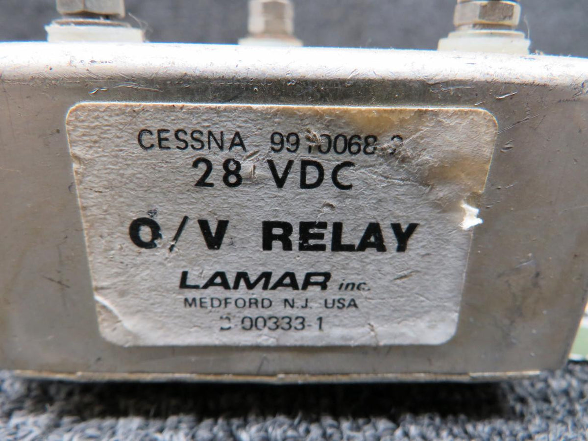 lamar B-00333-1 (Alt: 9910068-2) Lamar Overvoltage Relay with Mount (Dented) (28V)