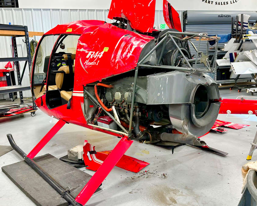 Robinson R44 helicopter salvage Lycoming O-540-F1B5 engine